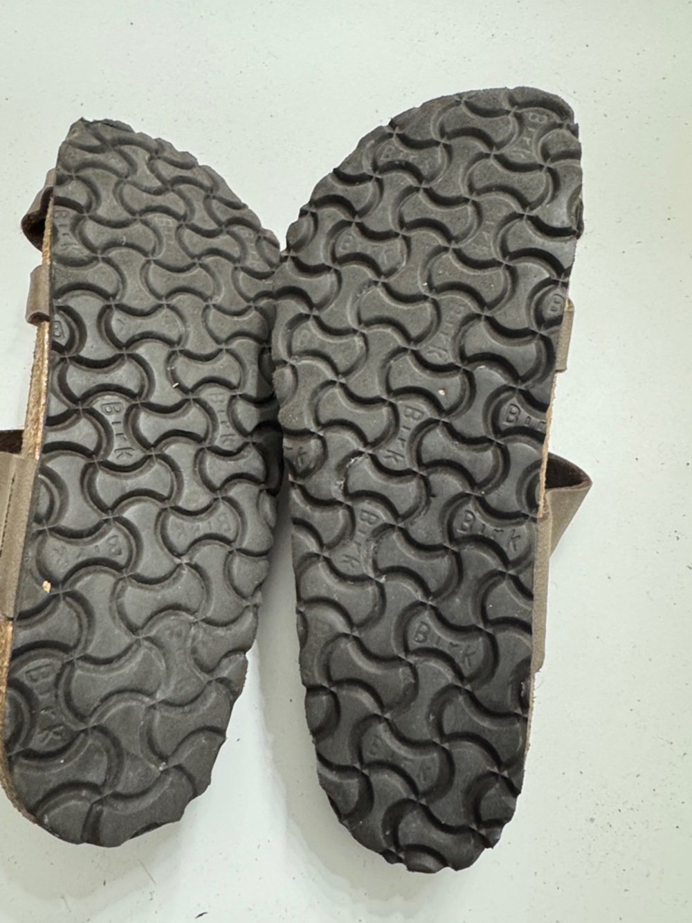 Birkenstock Brown Strappy Leather Slide Sandals - Picture 4 of 4